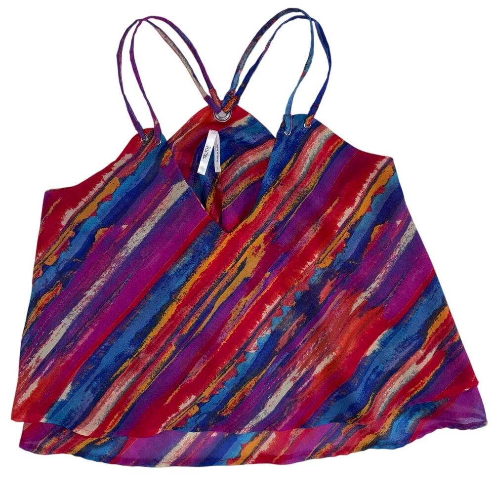Truth NYC Multi Color Flowy Tank - Large
